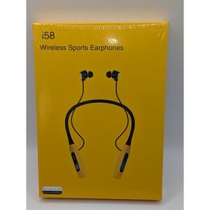 i58 Wireless Sports Earphones Neckband Bluetooth 5.49 Cyan Green